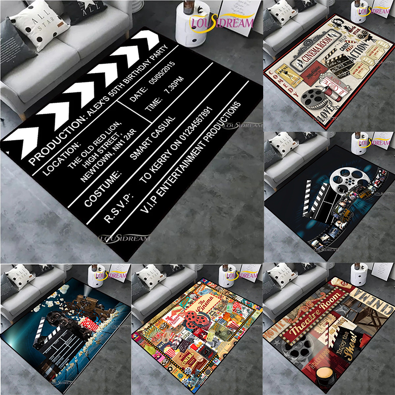 Home Cinema Outdoor - Vintage Projector Theme Movie Night Clapperboard