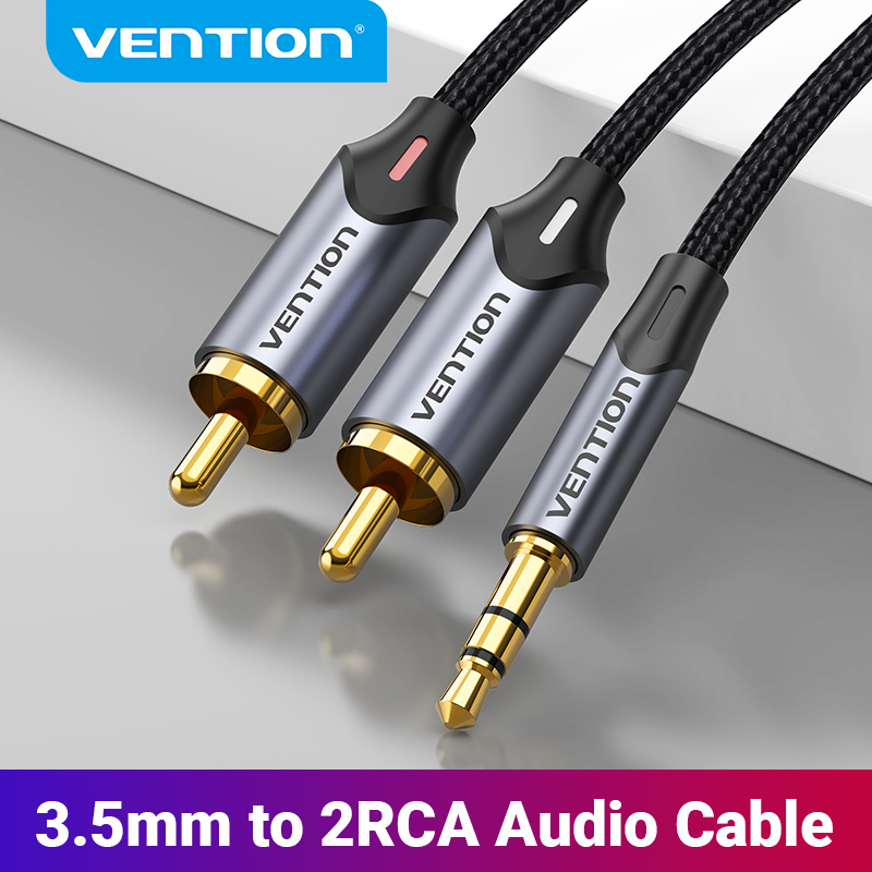 Home Cinema Ampli - Vention RCA Cable 3.5mm to 2RCA