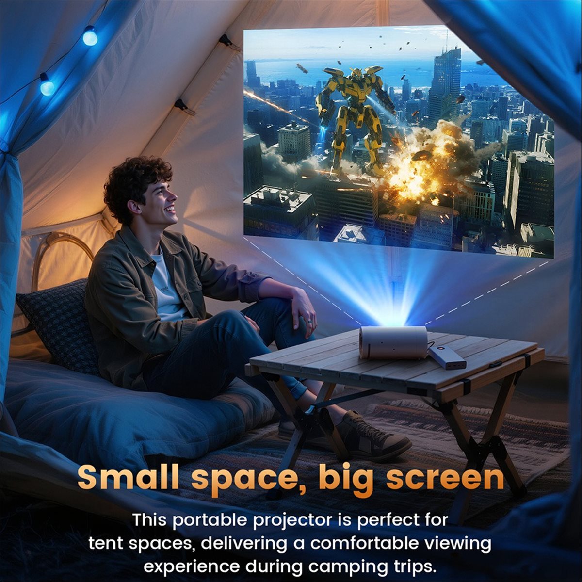Home Cinema Outdoor - A73T Q8 Mini Android 13 WIFI