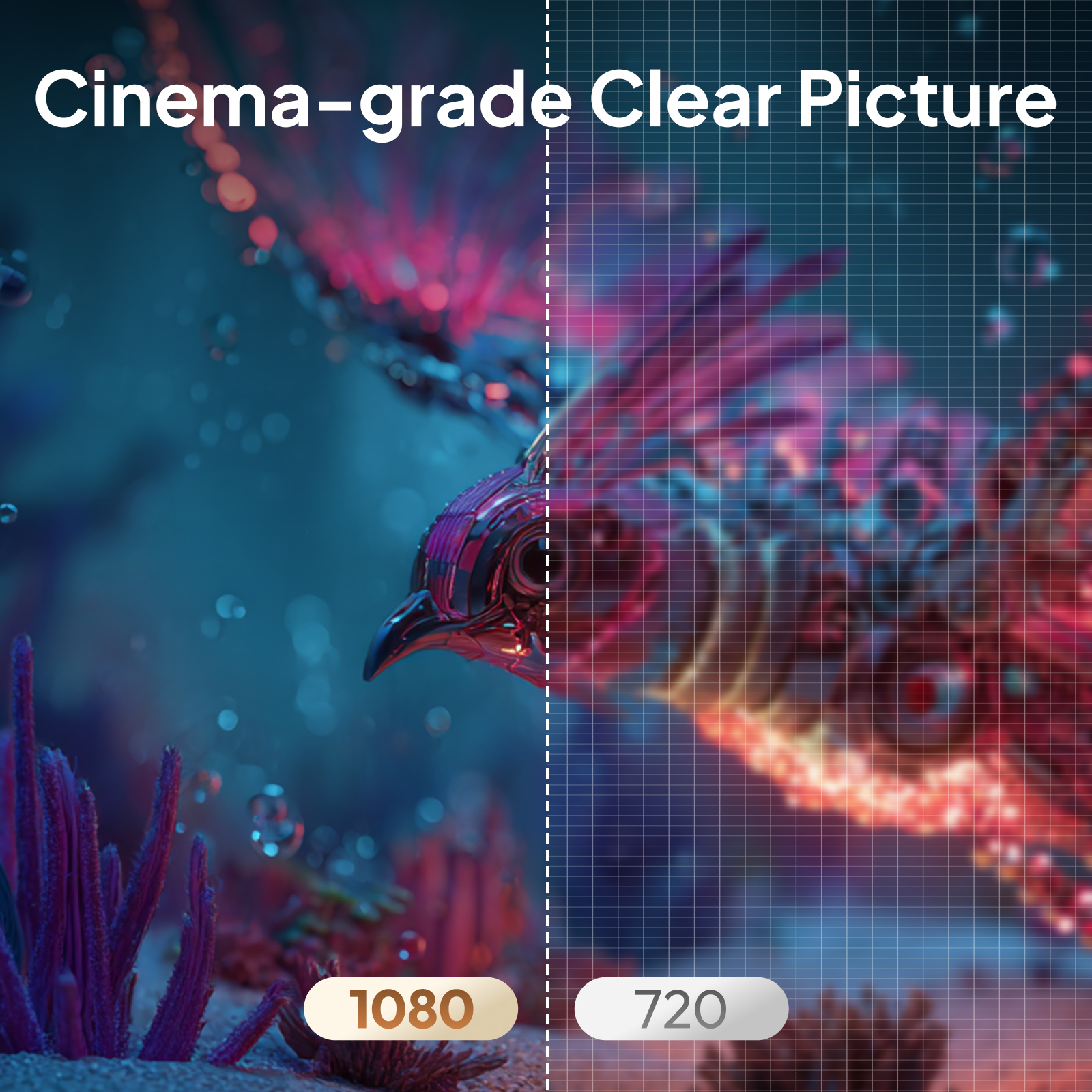 VEVSHAO 1080P Projector 4K A24 - Home Cinema Gaming 리뷰 및 가격