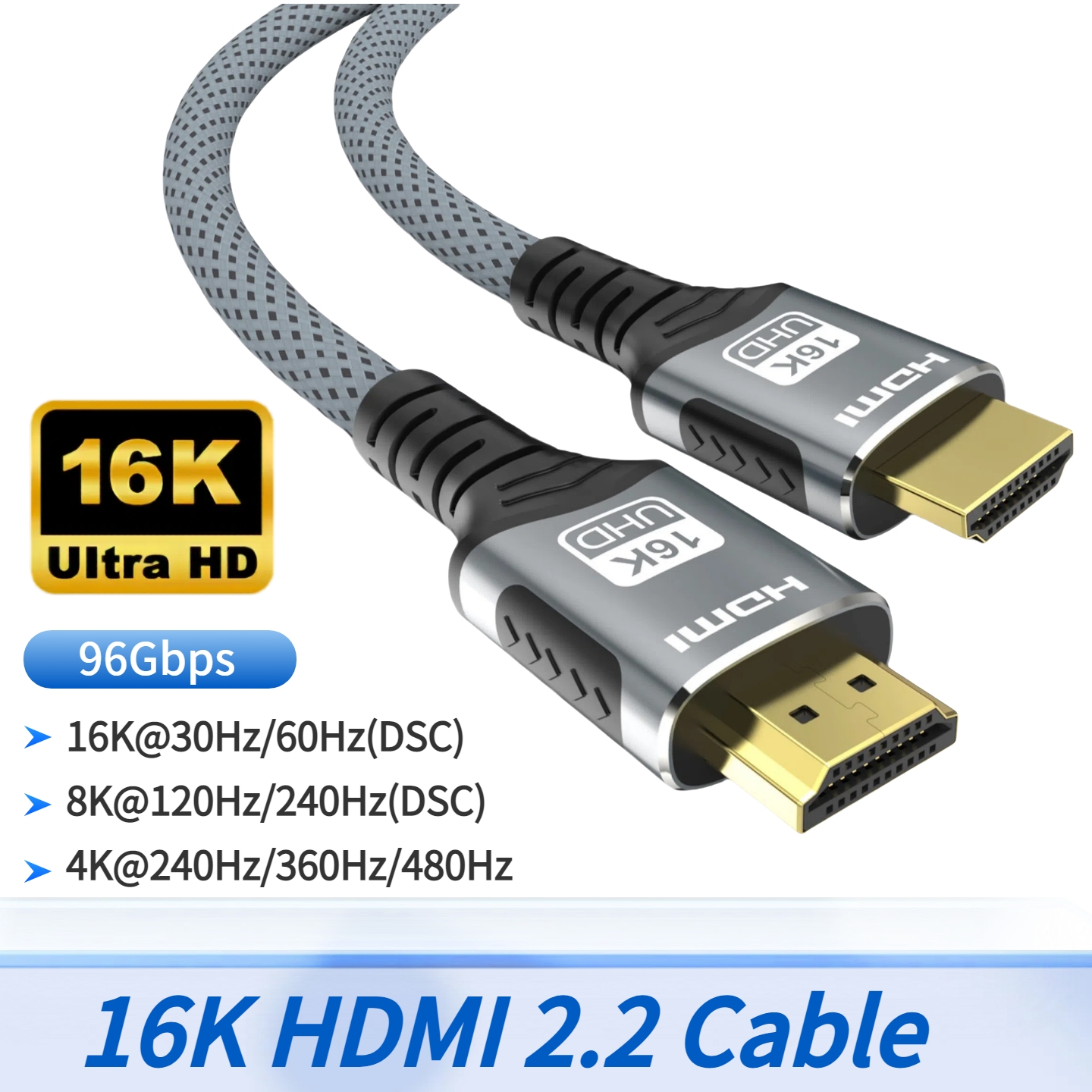 16K HDMI 2.2 Cable 96Gbps 8K@1 - Home Cinema Gaming 리뷰 및 가격