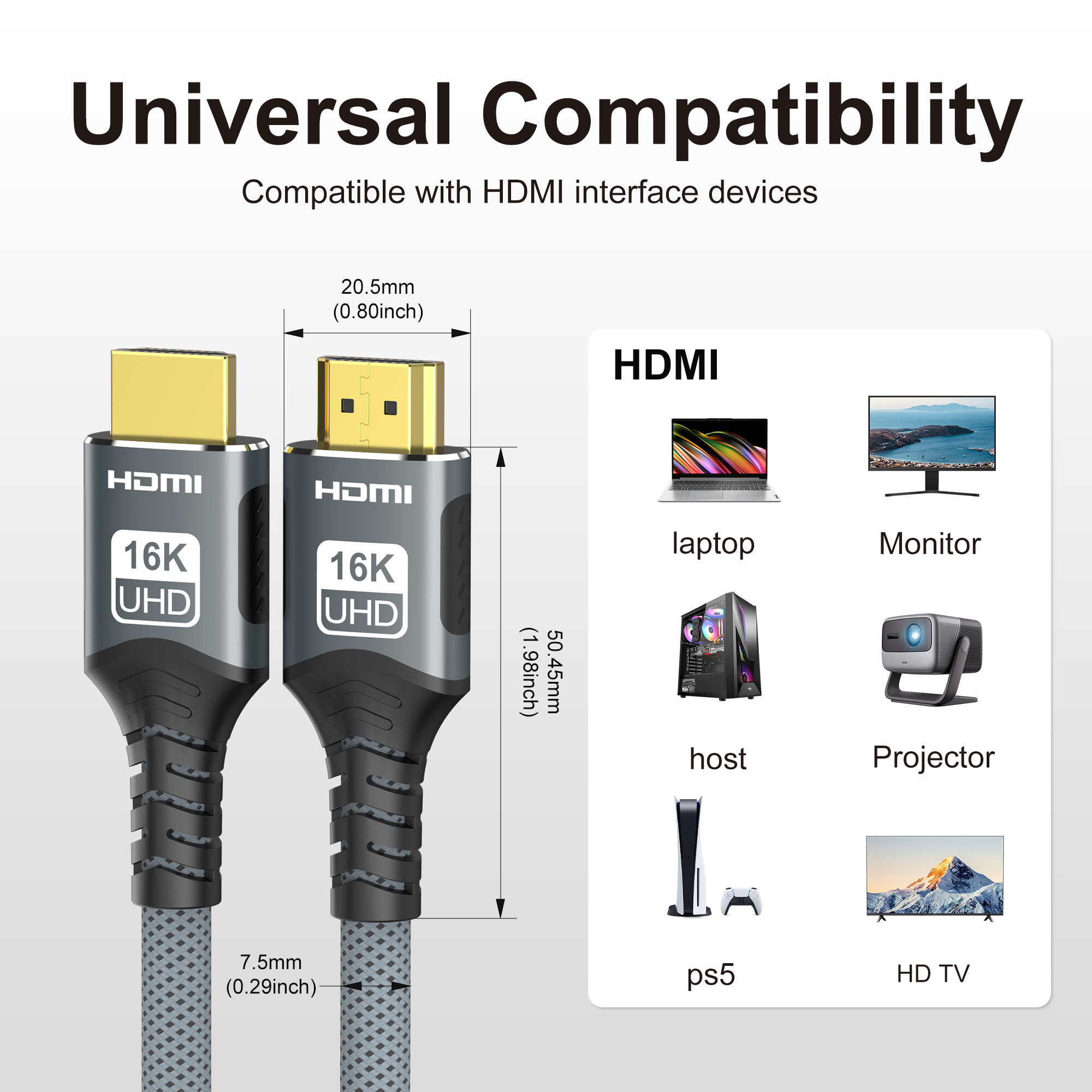 16K HDMI 2.2 Cable 96Gbps 8K@1 - Home Cinema Gaming 리뷰 및 가격