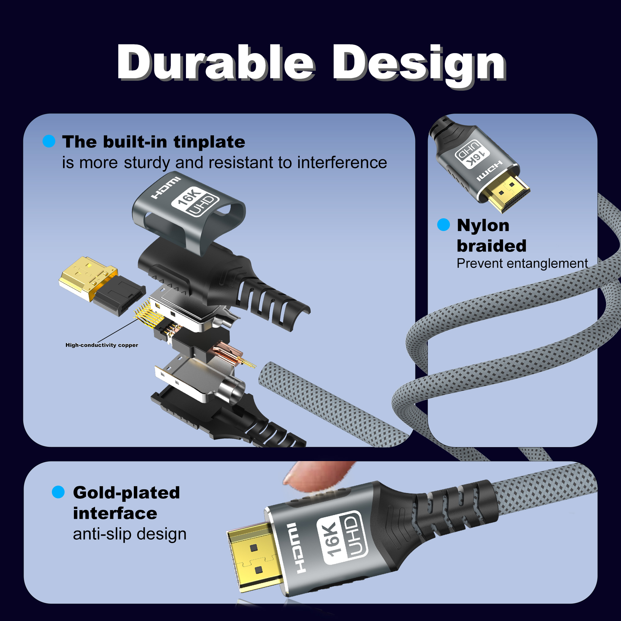 16K HDMI 2.2 Cable 96Gbps 8K@1 - Home Cinema Gaming 리뷰 및 가격