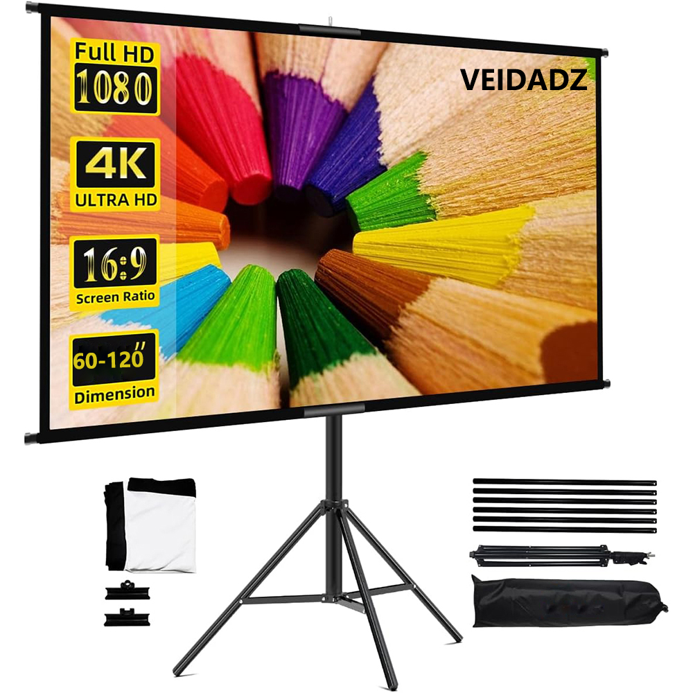 VEIDADZ Projector Screen With  - Home Cinema Blanc 리뷰 및 가격