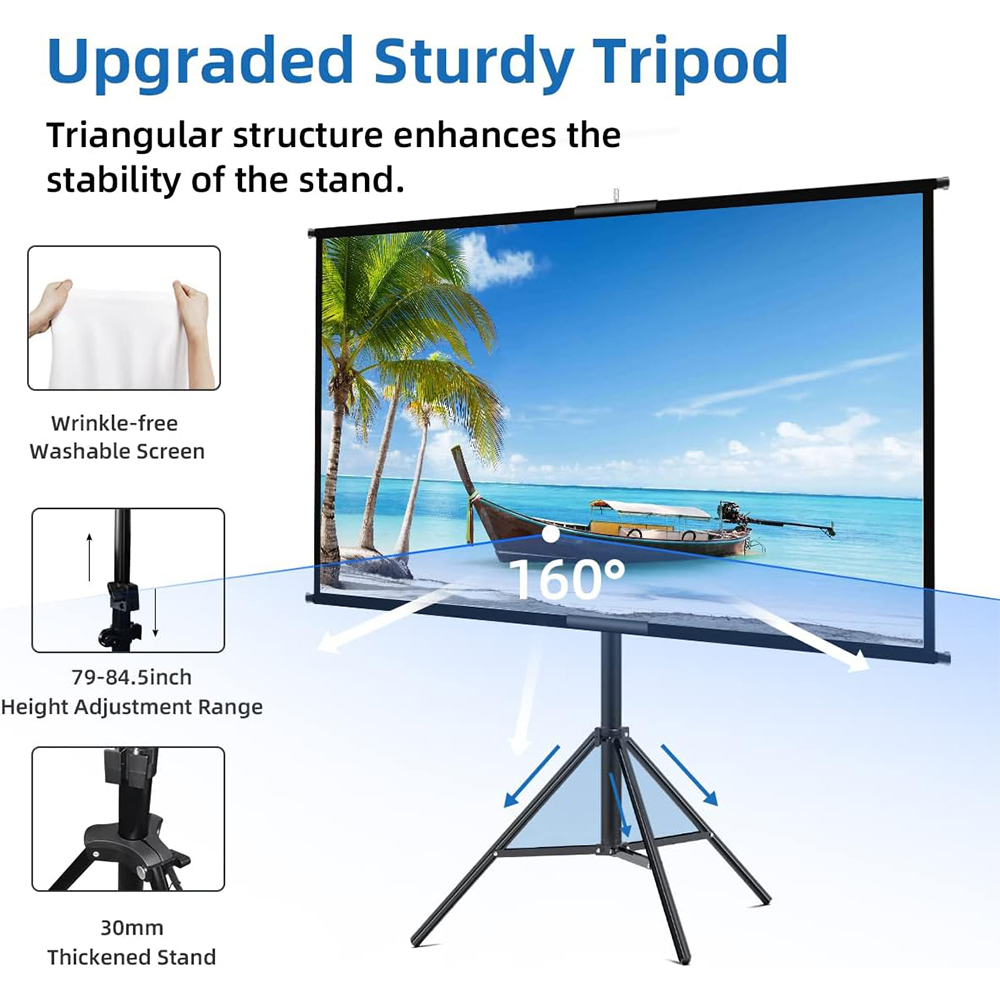 VEIDADZ Projector Screen With  - Home Cinema Blanc 리뷰 및 가격