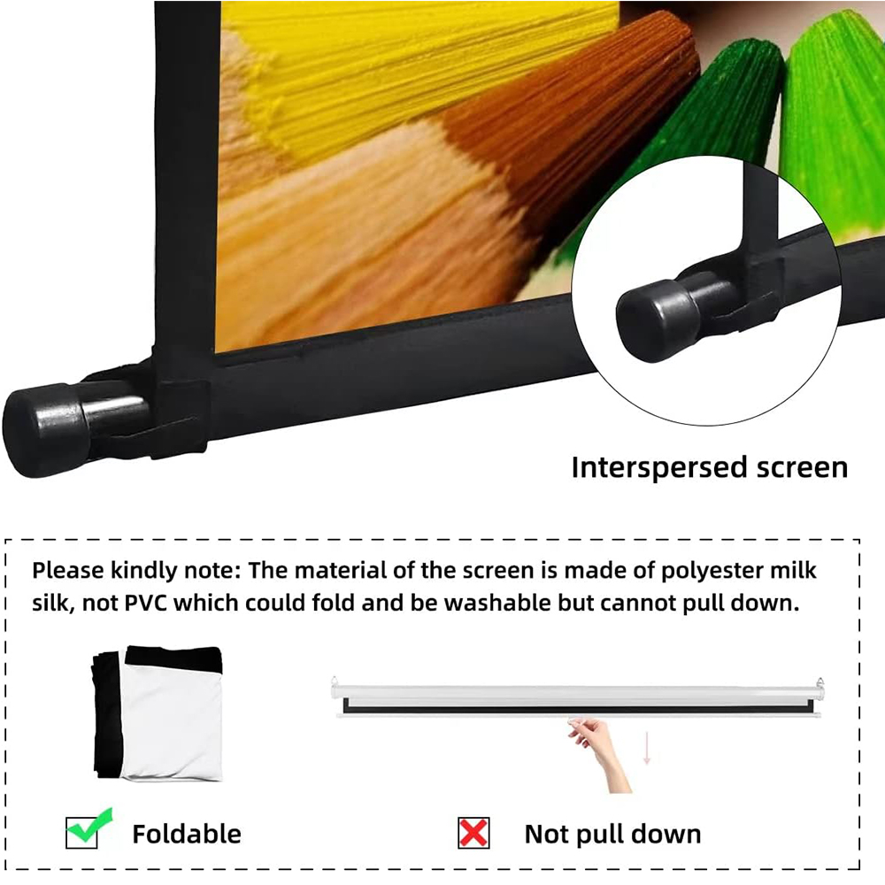 VEIDADZ Projector Screen With  - Home Cinema Blanc 리뷰 및 가격