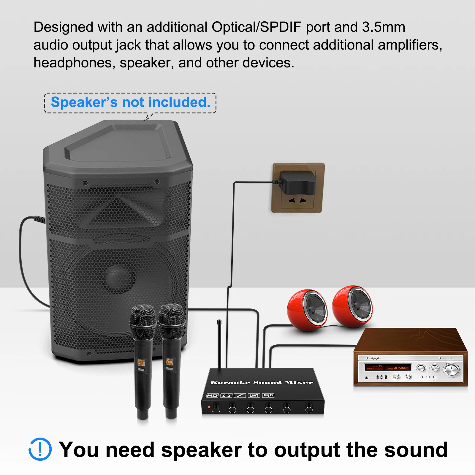 HDMI Karaoke Player Mixer Home - Home Cinema Ampli 리뷰 및 가격