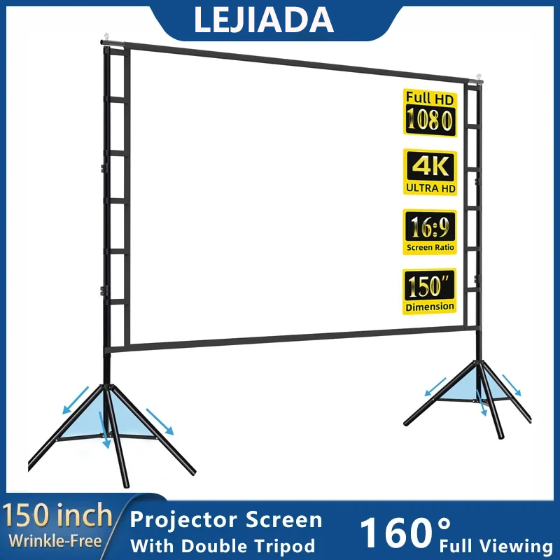LEJIADA Projector Screen With  - Home Cinema Blanc 리뷰 및 가격