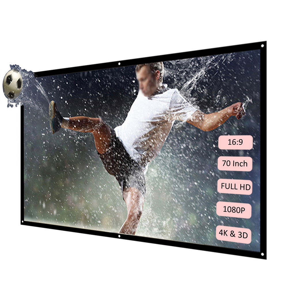 70'' 100'' 120'' Portable Proj - Home Cinema Blanc 리뷰 및 가격