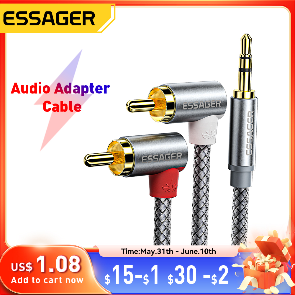 Essager 90 ° Angle RCA Audio S - Home Cinema Ampli 리뷰 및 가격
