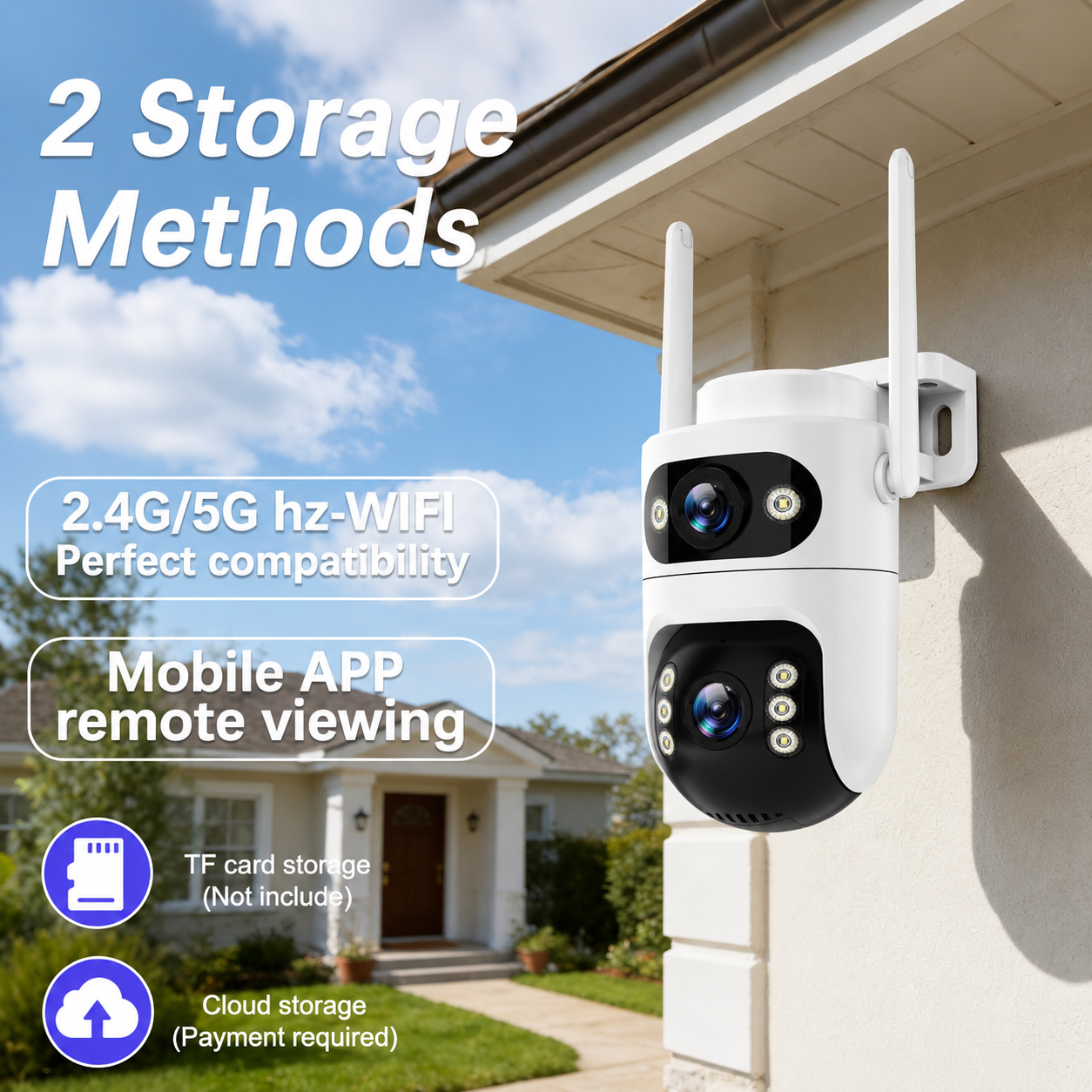 Dual-Lens Outdoor Security Cam - Home Cinema Outdoor 리뷰 및 가격