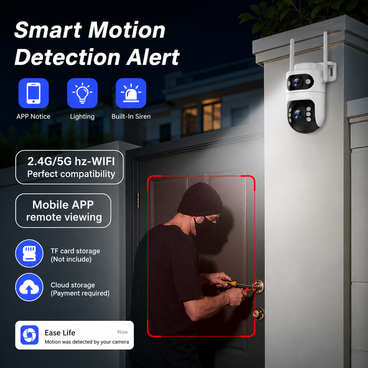 Dual-Lens Outdoor Security Cam - Home Cinema Outdoor 리뷰 및 가격