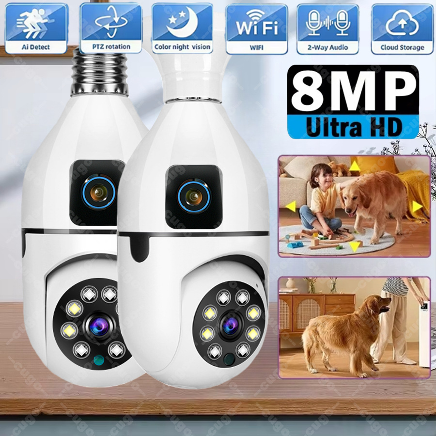 WiFi IP Camera E27 Bulb Cam 8M - Home Cinema Outdoor 리뷰 및 가격