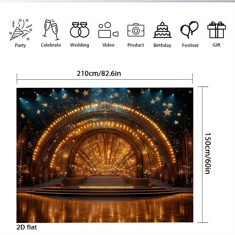 Luxury Golden Theater Stage Ar - Home Cinema Events 리뷰 및 가격