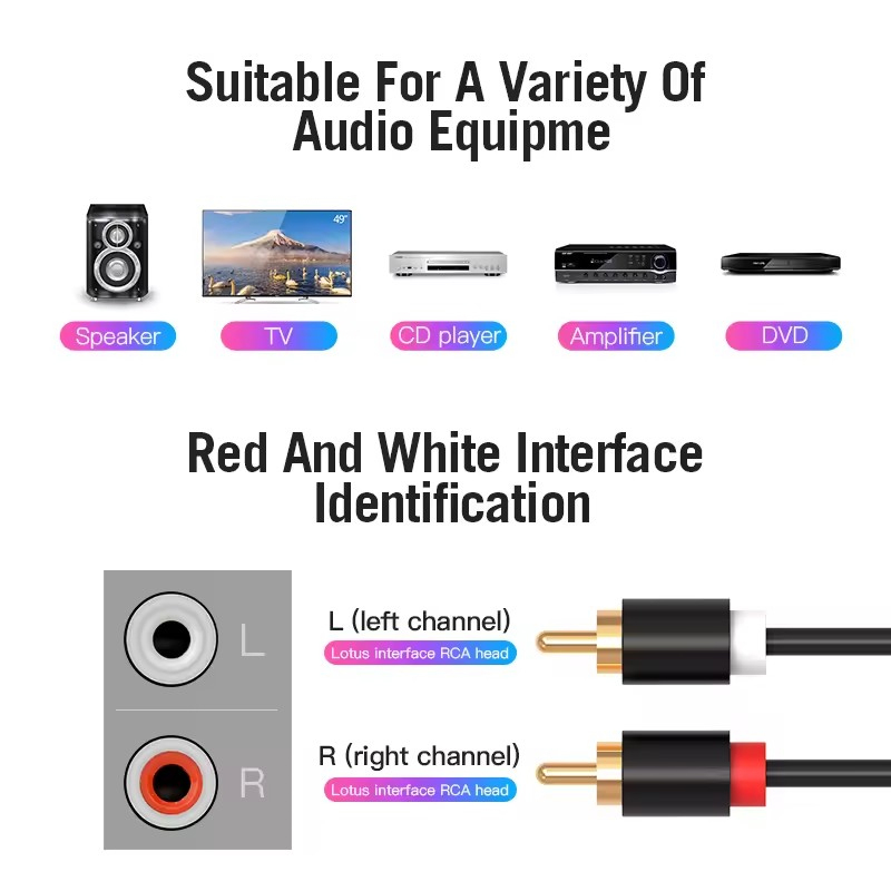 Dual RCA Cable HIFI Stereo 2 R - Home Cinema Ampli 리뷰 및 가격