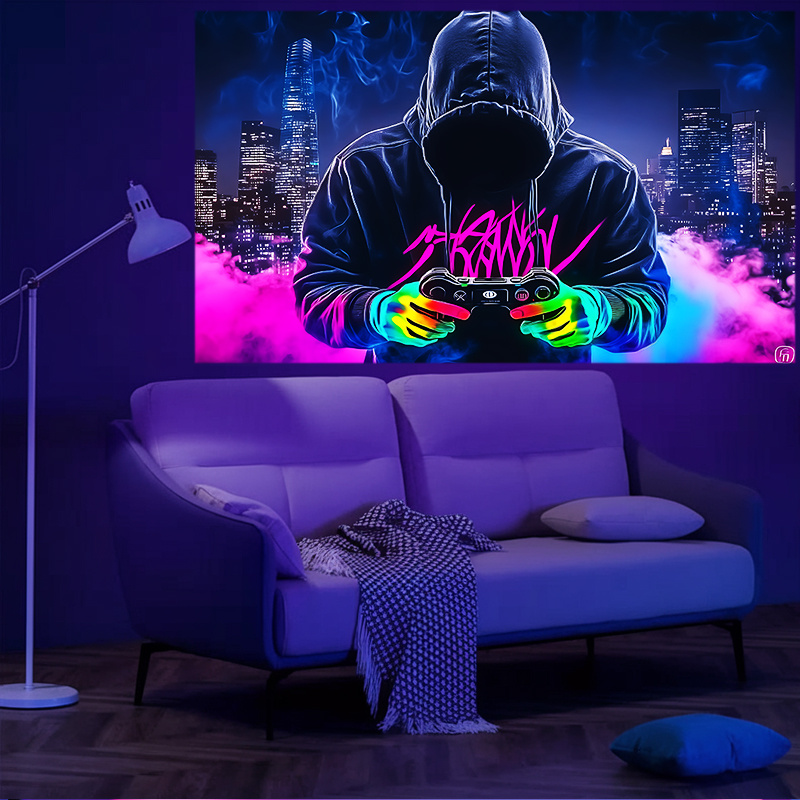 VIKAMA Cyberpunk Neon Gamer Ta - Home Cinema Gaming 리뷰 및 가격