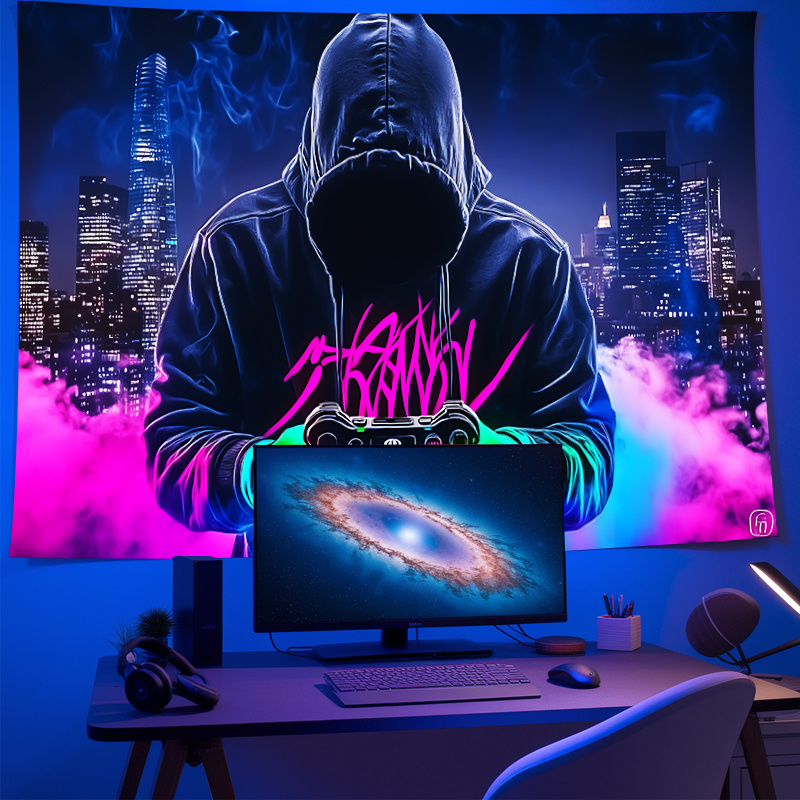 VIKAMA Cyberpunk Neon Gamer Ta - Home Cinema Gaming 리뷰 및 가격
