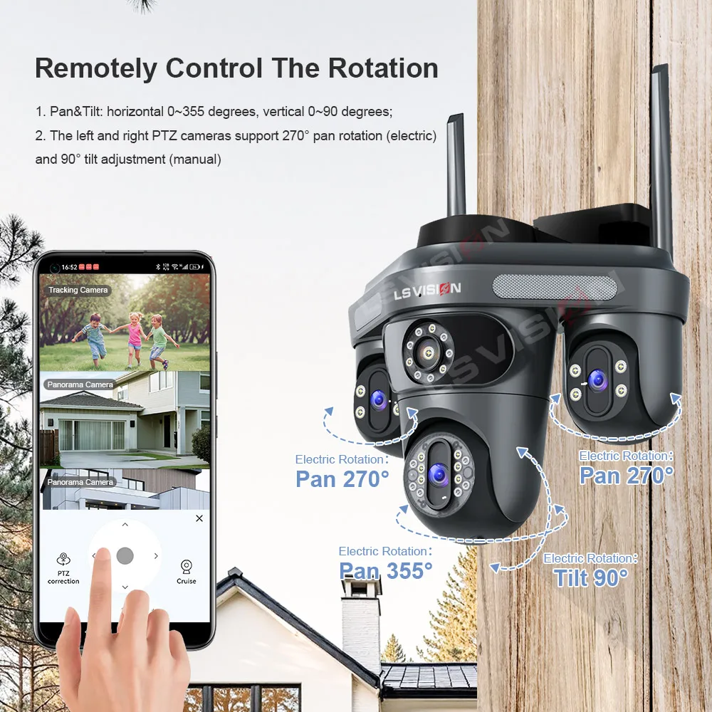 LS VISION Three Screen Camera  - Home Cinema Outdoor 리뷰 및 가격