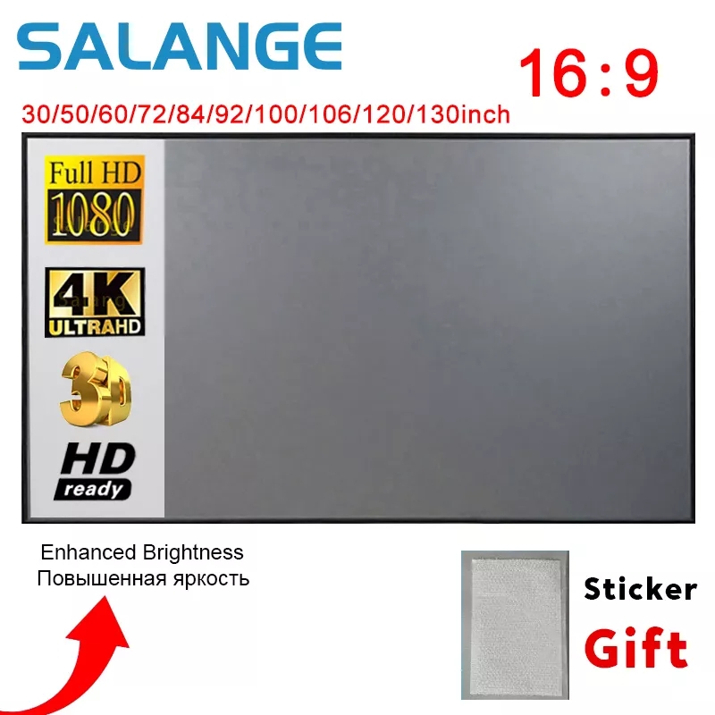 Salange Projector Screen,60 10 - Home Cinema Blanc 리뷰 및 가격