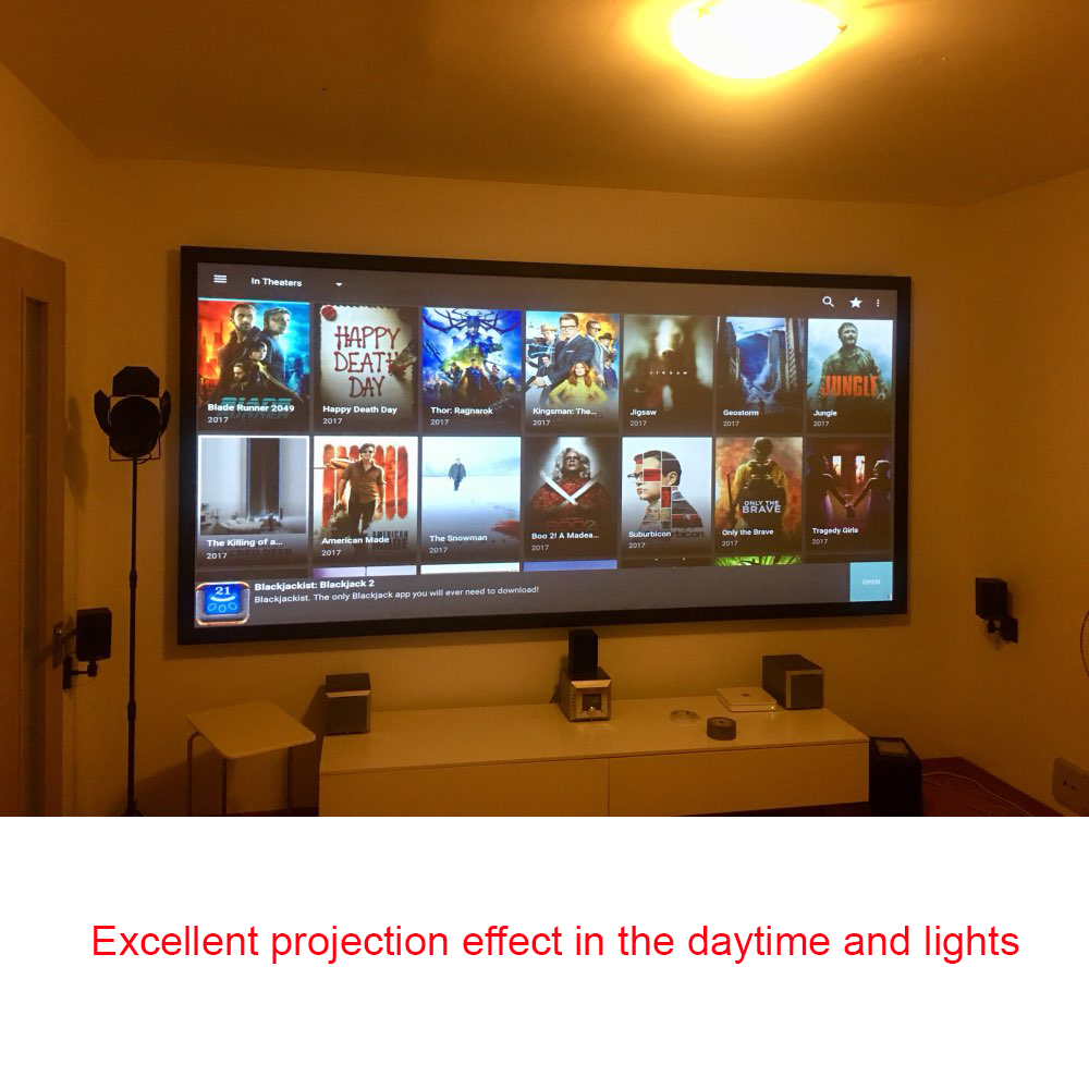 Salange Projector Screen,60 10 - Home Cinema Blanc 리뷰 및 가격