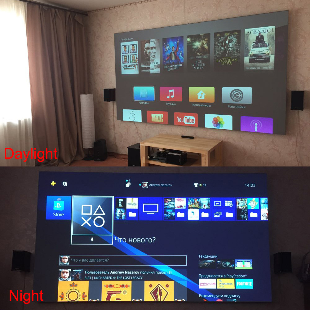 Salange Projector Screen,60 10 - Home Cinema Blanc 리뷰 및 가격