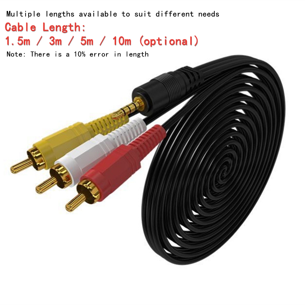 3.5mm to 3 RCA Audio Video Cab - Home Cinema Ampli 리뷰 및 가격