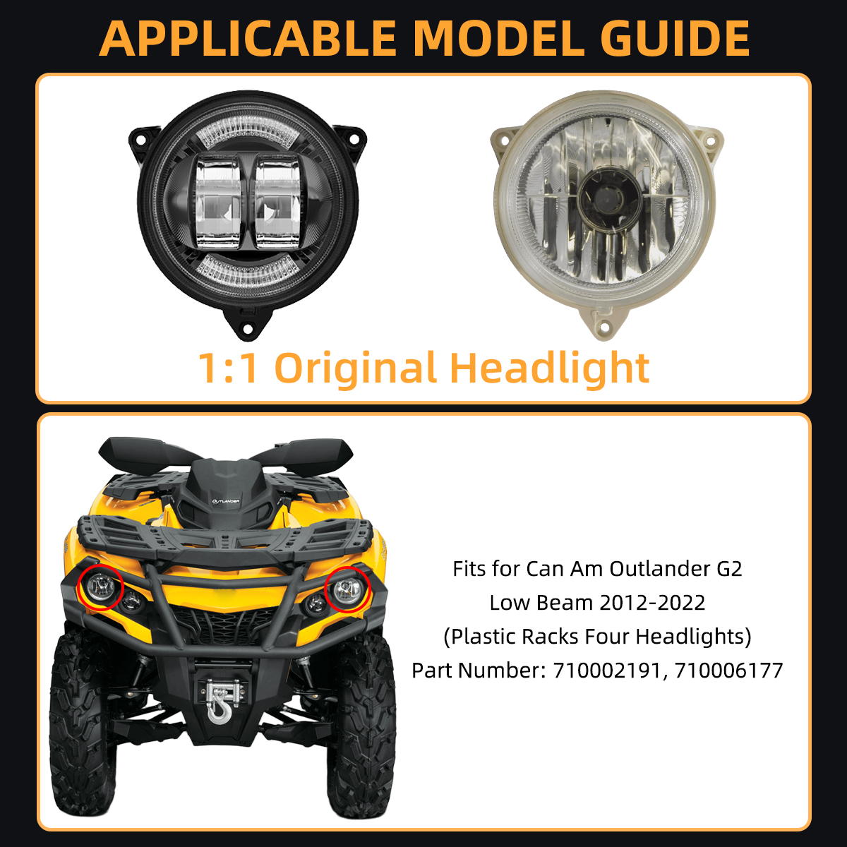 ATV Low Beam LED Headlights wi - Home Cinema Imax 리뷰 및 가격