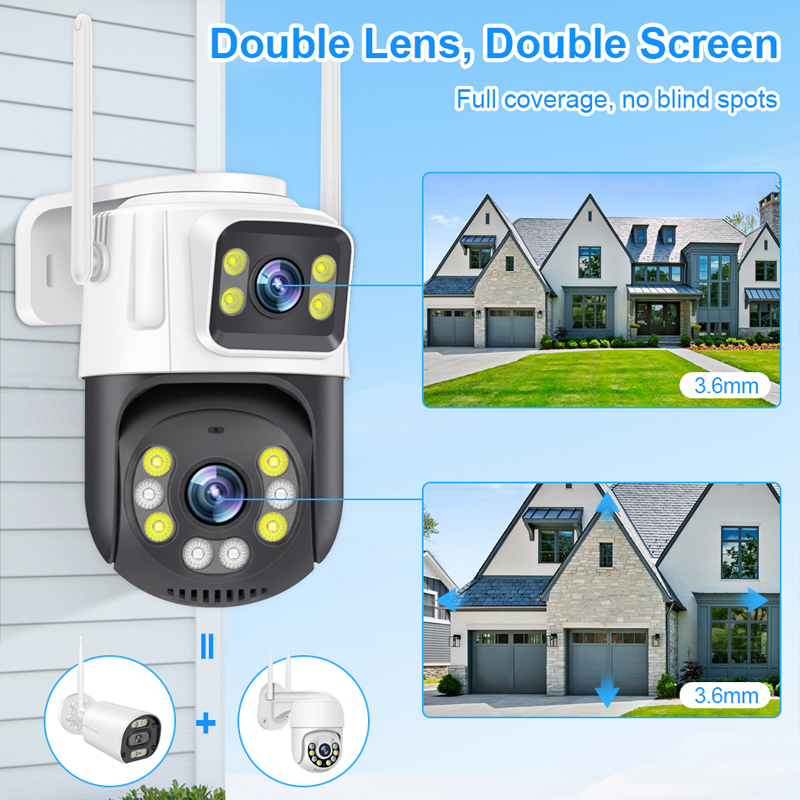 Smar PTZ Wifi Camera 6MP Dual  - Home Cinema Outdoor 리뷰 및 가격