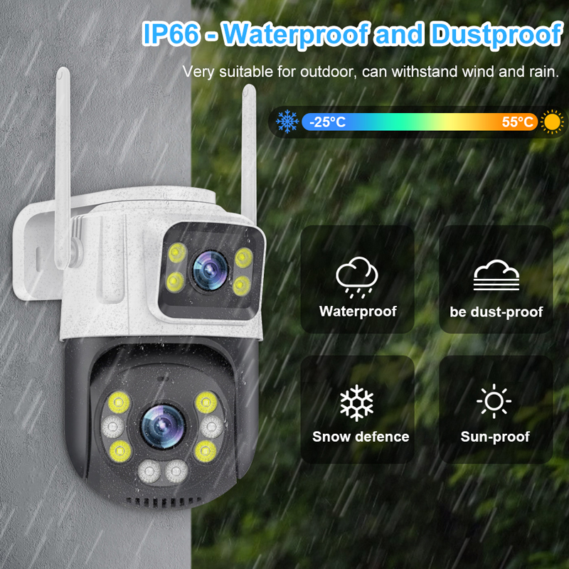 Smar PTZ Wifi Camera 6MP Dual  - Home Cinema Outdoor 리뷰 및 가격