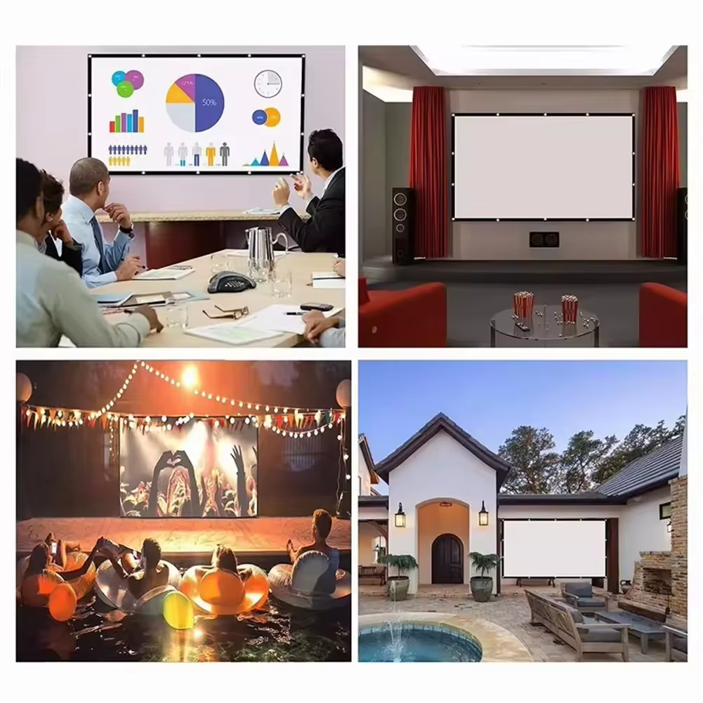 16:9 Simple Projector Curtain  - Home Cinema Blanc 리뷰 및 가격