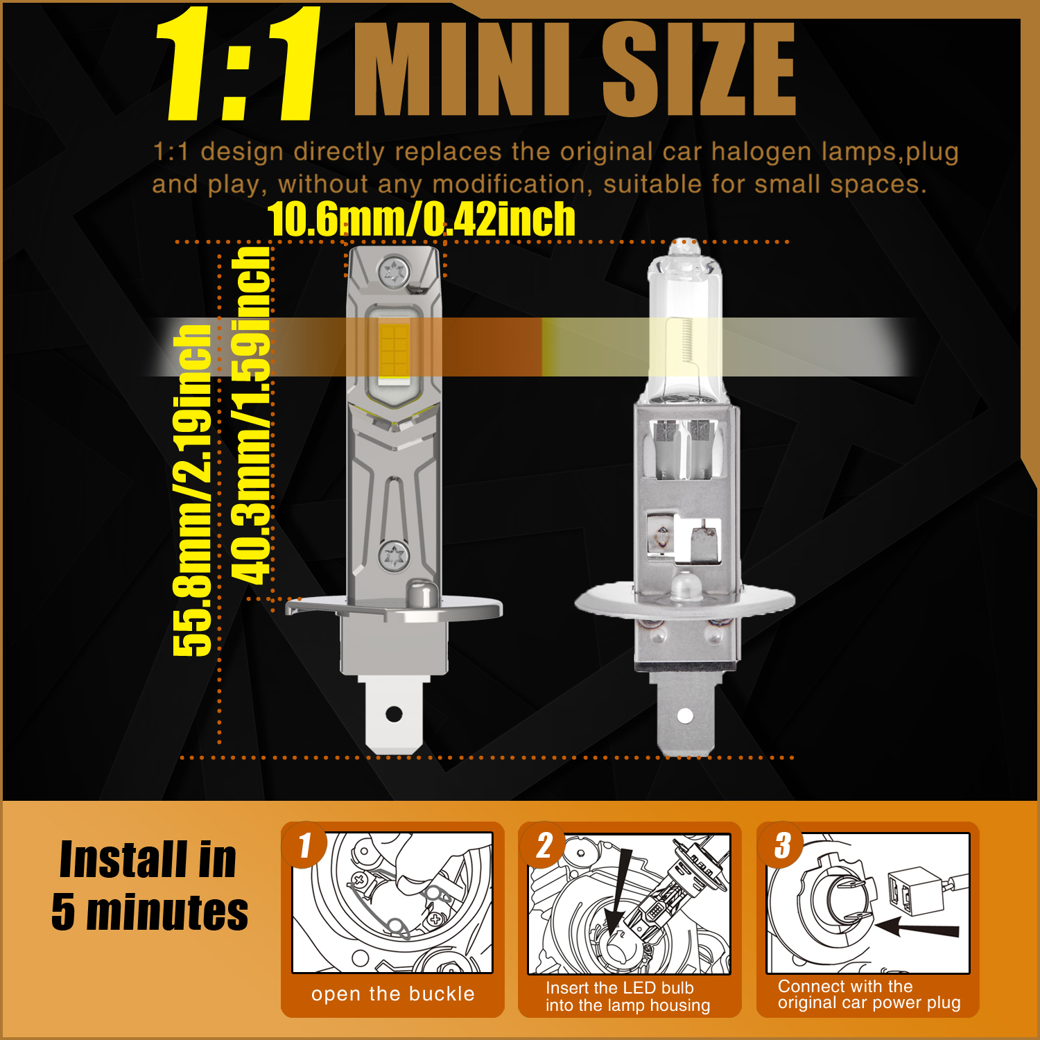 2pcs H1 Led Headlight Canbus P - Home Cinema Imax 리뷰 및 가격