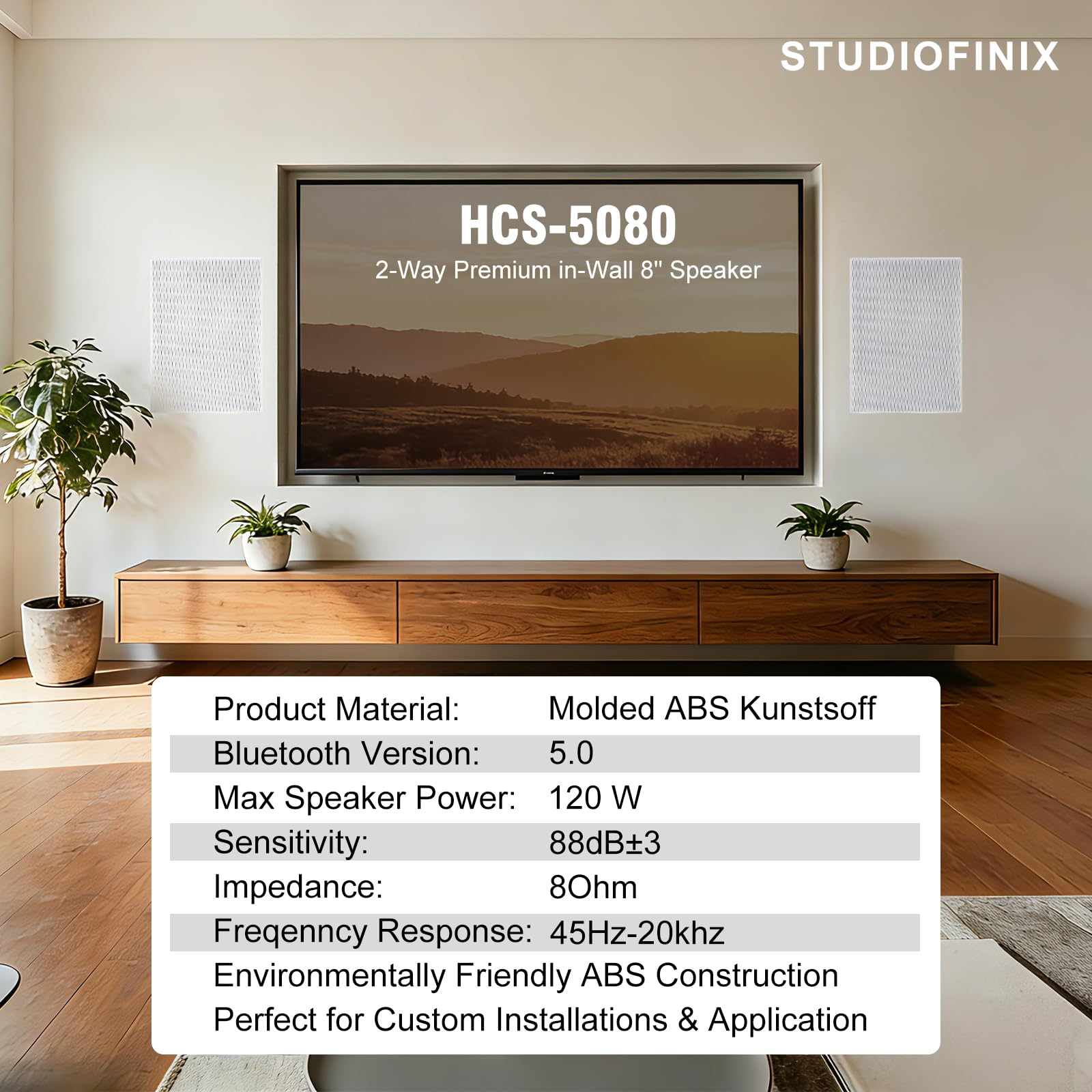 STUDIOFINIX 8 Inch 2 Way In Wa - Home Cinema Blanc 리뷰 및 가격