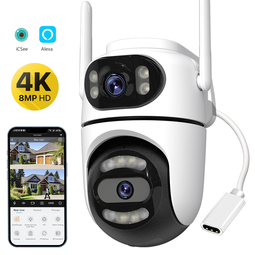 8MP 4K HD Wifi PTZ Camera iCse - Home Cinema Outdoor 리뷰 및 가격