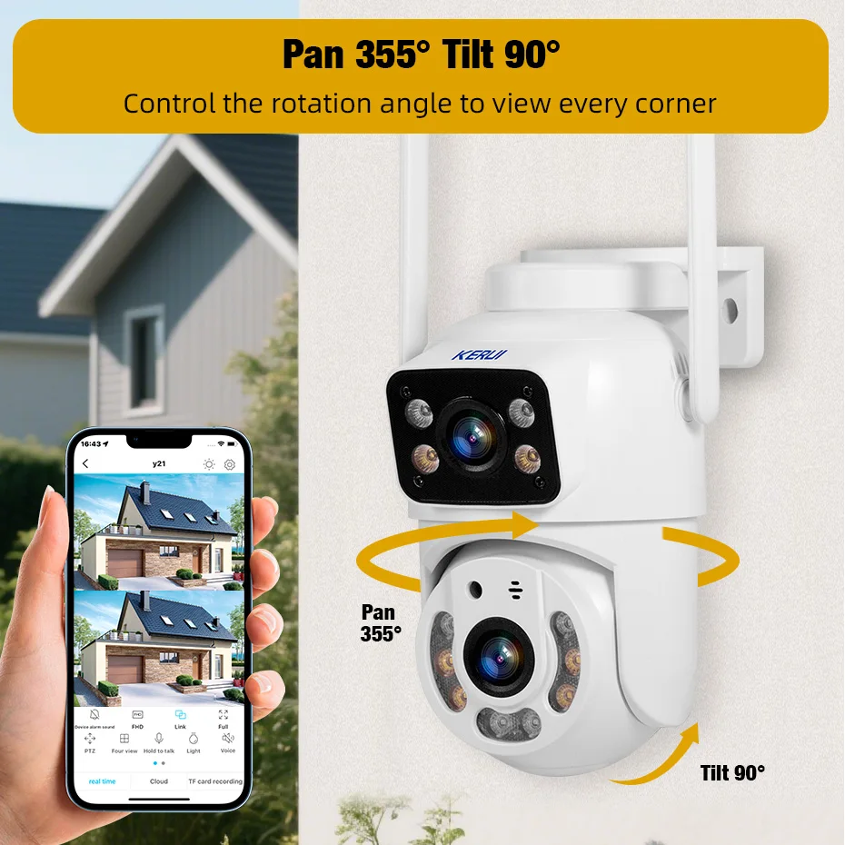 KERUI Dual Lens HD 10MP 5K PTZ - Home Cinema Outdoor 리뷰 및 가격
