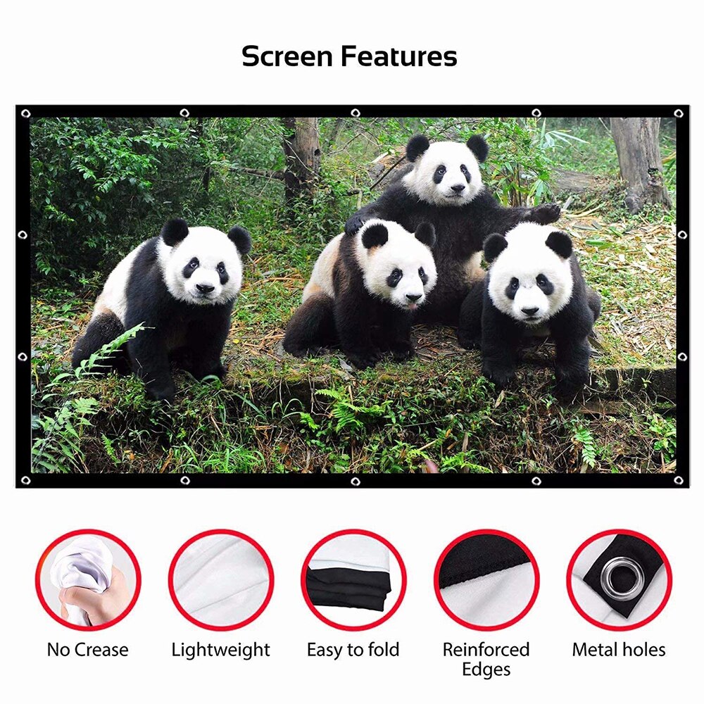 60 100 120 150Inch Simple Fold - Home Cinema Blanc 리뷰 및 가격
