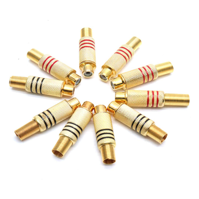 4PCS RCA Plug Gold Plated Sold - Home Cinema Ampli 리뷰 및 가격