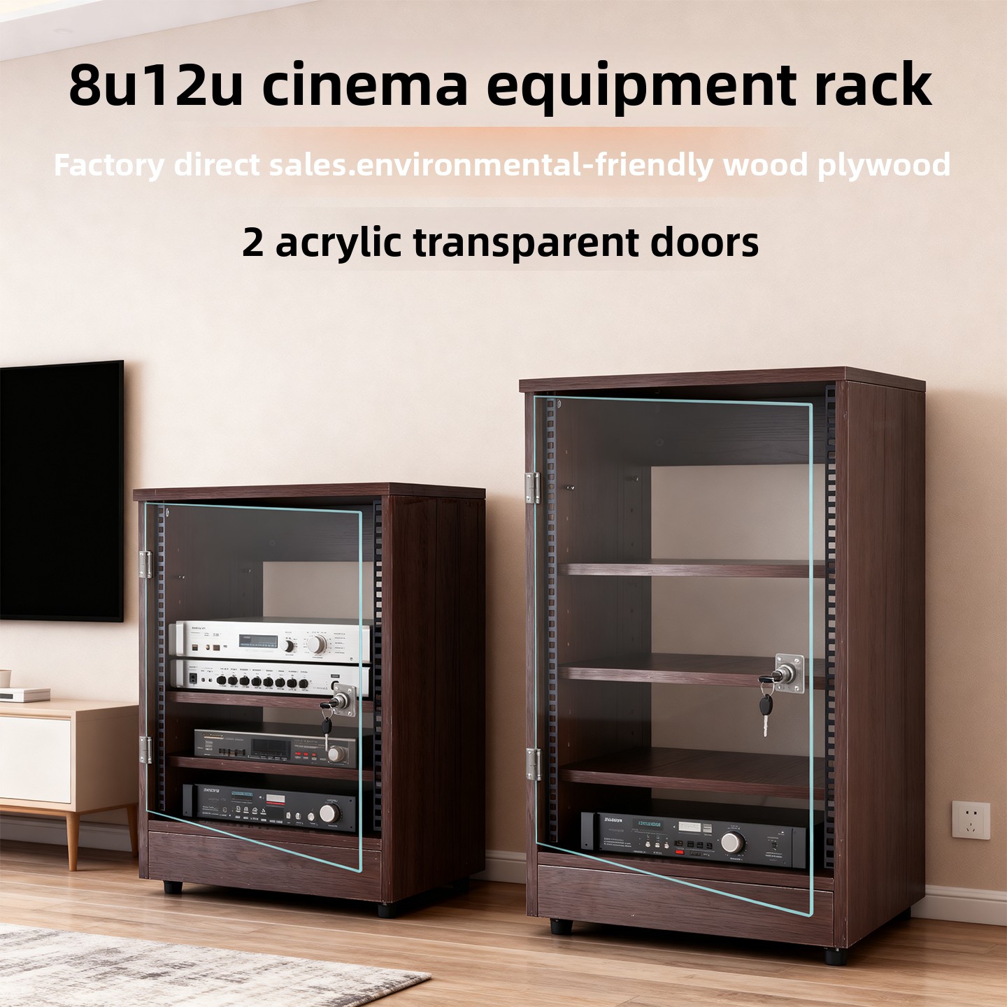 Front transparent door 8U - 16 - Home Cinema Outdoor 리뷰 및 가격