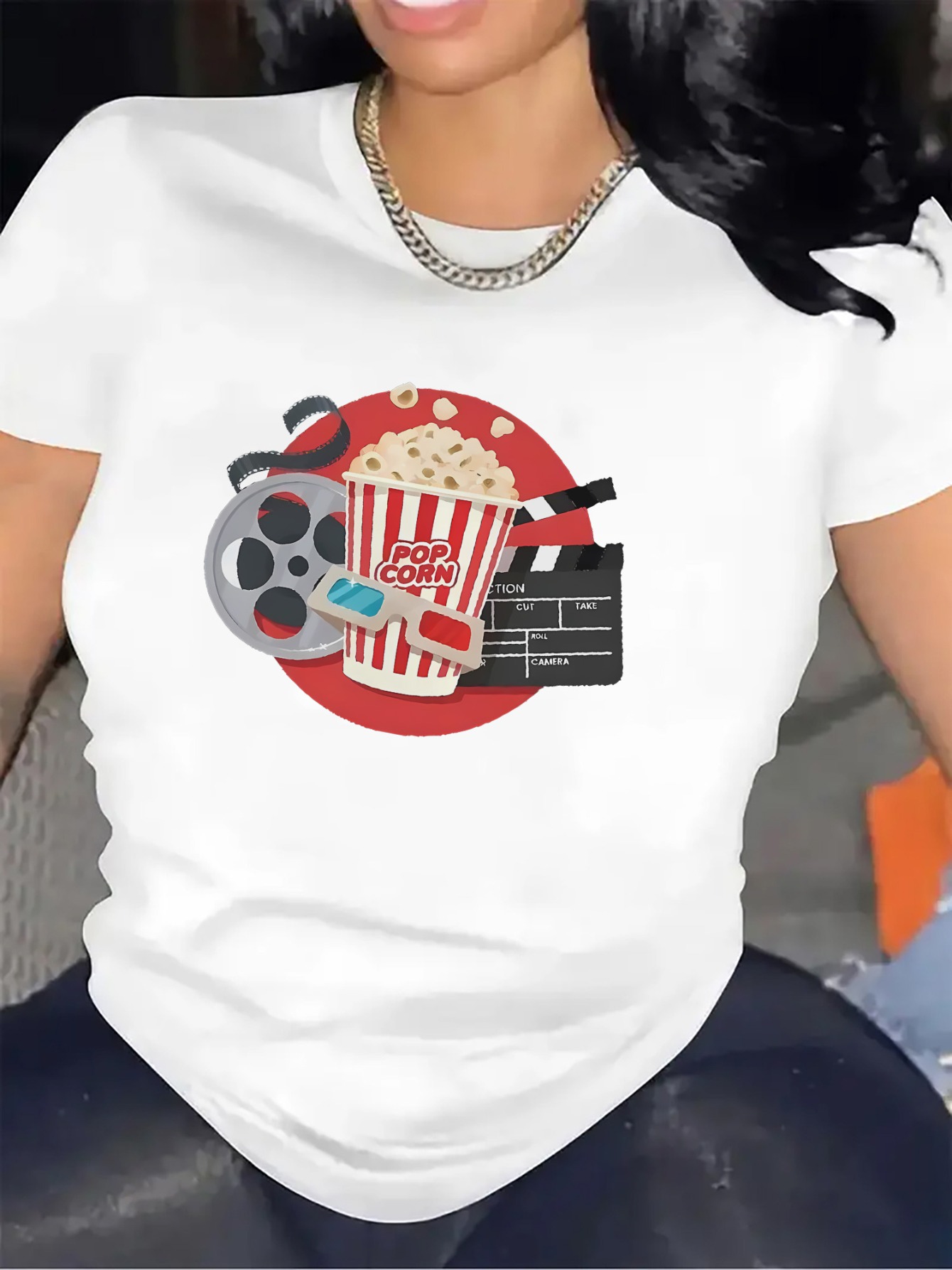 Casual Short-Sleeve Tee for Ci - Home Cinema Room Size 리뷰 및 가격
