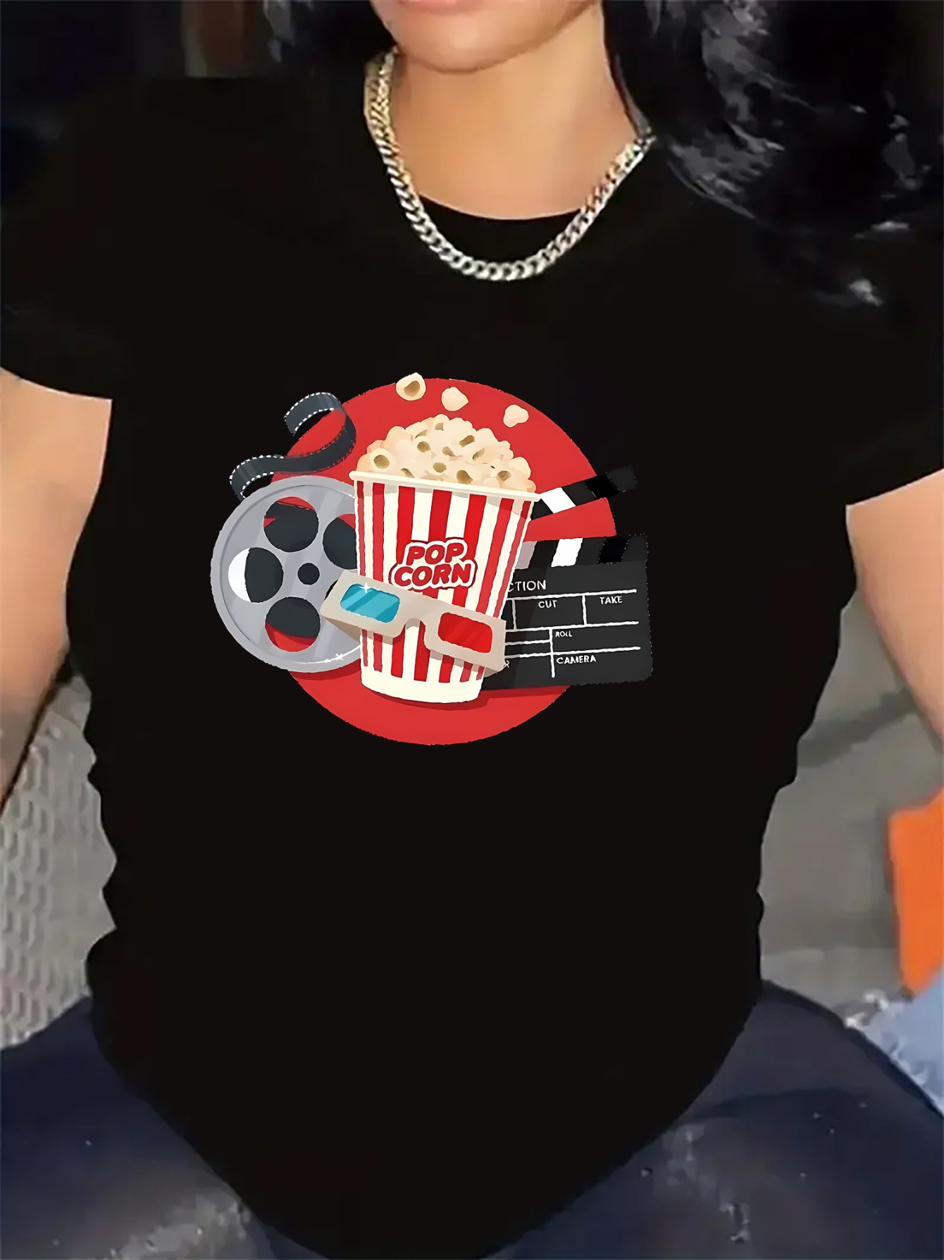 Casual Short-Sleeve Tee for Ci - Home Cinema Room Size 리뷰 및 가격