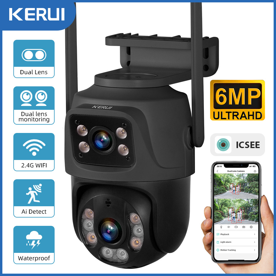 KERUI Outdoor 6MP HD PTZ WiFi  - Home Cinema Outdoor 리뷰 및 가격